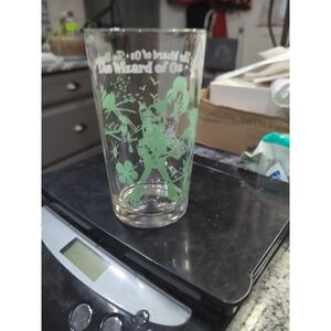 1950's The Wizard of Oz TIN WOODMAN GLASS Swift Peanut Butter Glass Tumbler